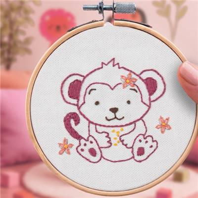 FRENCH'KITS - BRODERIE DCORATIVE - BEBE SINGE