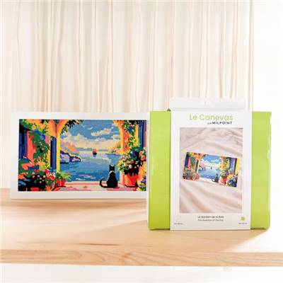 KIT CANEVAS COMPLET - DESSIN 40 X 20 CM - LE GARDIEN DE LA BAIE