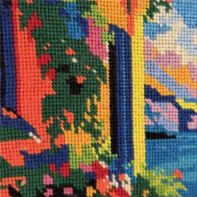 KIT CANEVAS COMPLET - DESSIN 40 X 20 CM - LE GARDIEN DE LA BAIE