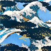 TISSU JAPONAIS NAKA FABRICS - 1300-3A - 100% COTON - 110 CM