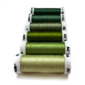 PACK 6 NUANCES SOIE 1003 - VERT JAUNE
