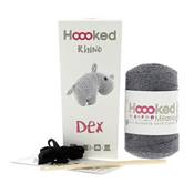 KIT AMIGURUMI HOOOKED - DEX LE RHINO - LAVA