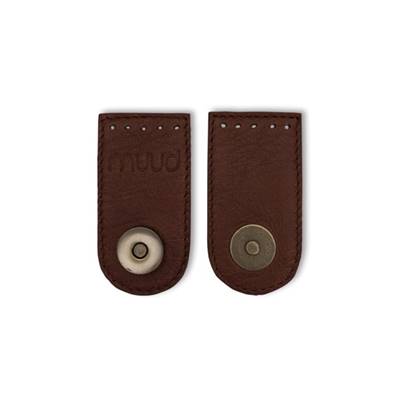 FERMOIR MAGNETIQUE EN CUIR A COUDRE MUUD - DEDE - RICH BROWN