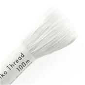 FIL SASHIKO UNI - COL 101 - BLANC - LOT DE 3 ECH. DE 100 M