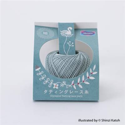 BOITE 3 PELOTES DE FIL DENTELLE FRIVOLITE T110 FINE - OLYMPUS JAPON